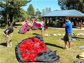 Caloundra. kiteaction demo day