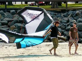 Caloundra. kiteaction demo day