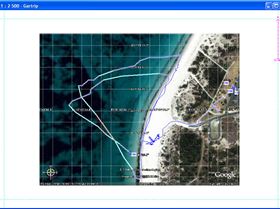 Pinaroo Point Kitesurfing track on 29 04 06