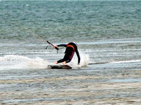 Brad finishing his pass riding blind