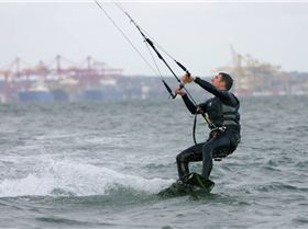 Just another day at Dolls Point with 30+knots