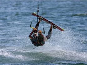 Just another day at Dolls Point with 30+knots