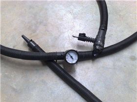 Adapter to pump your kite up from a scuba tank