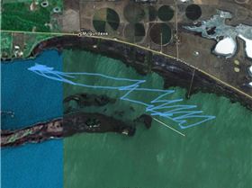 Boggy Lake east Sand spit