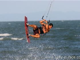an action pic taken just on sunset at Brighton Beach, Brisbane