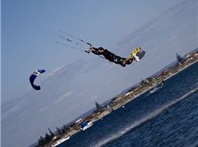 kitesurfing at Safety Bay WA 13 dec 08