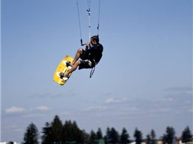 kitesurfing at Safety Bay WA 13 dec 08