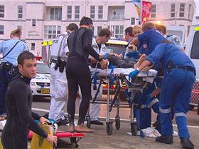 Bondi Surfer Chomped 120209