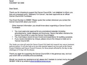 Kiteboard For Cancer