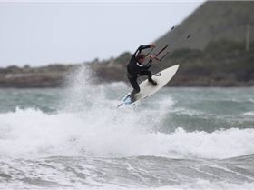 kitesurfing, lyall bay, welllington NZ