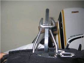 Cable tie on spreader set-up