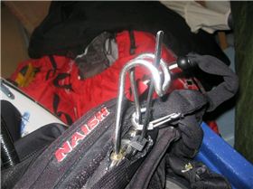 Cable tie on spreader set-up