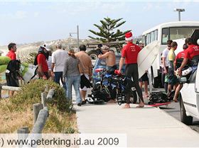 WAKSA redkite next group disembarking at Swanbourne