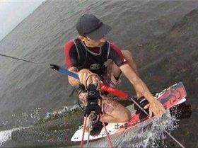 Silly stuff - drop knee rail grab on a 125