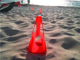 Cones on the beach