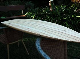 Paulonia surfboard prior to fittings