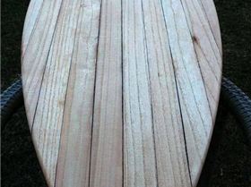 Paulonia surfboard prior to fittings