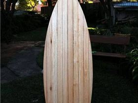 Paulonia surfboard prior to fittings