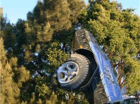 Tree humping trailer Cab