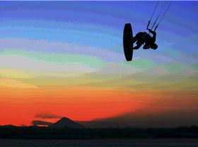 Kitesurfing