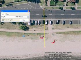 Altona beach powerlines