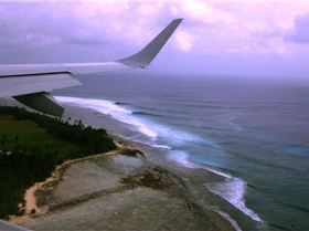 Flying in to Cocos