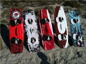 L to R Freeride,  Pro, Tyro, Wave, Tempo