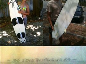 Lost surfboard 5'10 Geraldton/Point Moore Bruce Montgomery Design