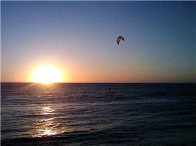 Kiting into the Sunset