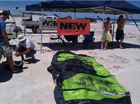 Nate spending an hour, hungover, setting up