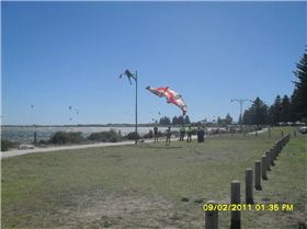 A friend from the council sent this to me with the caption "Kite Surfing @ Safety Bay EPIC FAIL!!!"