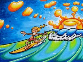 MyfirstWave-surf-art-painting-drew-brophy