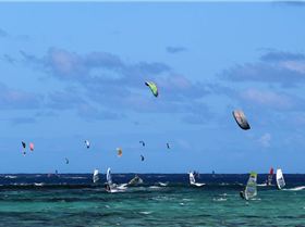 Peak hour at Le Morne