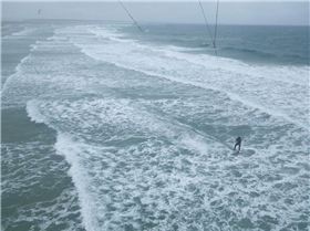 In the surf at Inverloch