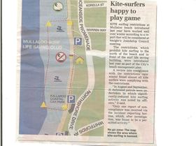 kite surfers happy to play game