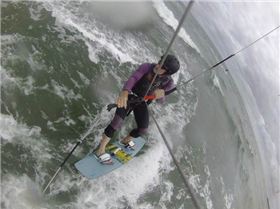 Kitesurfing at Mentone