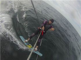 Kitesurfing at Frankston
