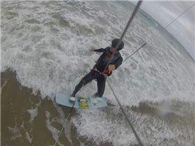 Kitesurfing at Cape Paterson