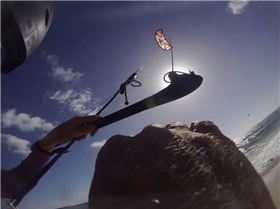 Kitesurfing at Hampton with handcam