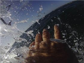 Kitesurfing at Hampton with handcam