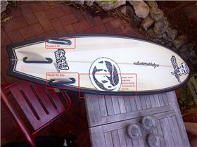 Damaged Fatal Wave 5'8" (free to a good home)