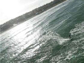 Kitesurfing at Aspendale