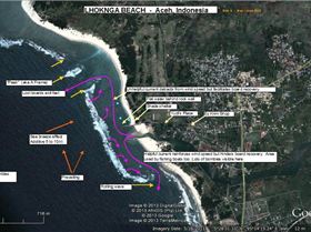 Lhoknga Beach mark-up