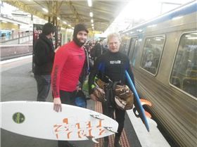 Catching the train back to Brighton