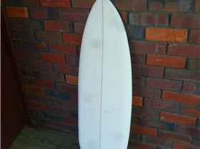 old reshaped surfboard pre glassing