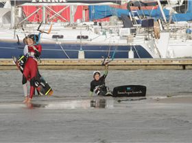 Kitesurfing