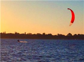 Smoking on a 18m foil kite and 8 knots