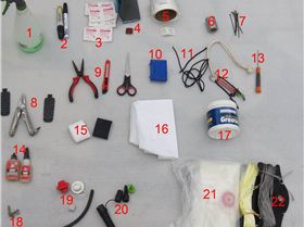 DIY repair kite toolbox