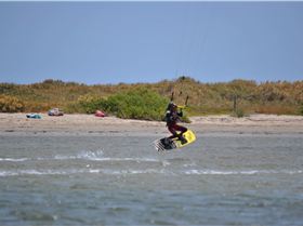 Nate attemping a hooked railay