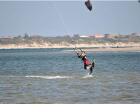 Nate attemping a hooked railay